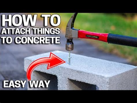 how to attach a metal bracket to concrete floor|how to glue concrete to concrete.